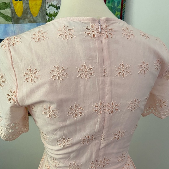 NWT Madewell Scalloped Eyelet Midi Dress - Picture 9 of 12